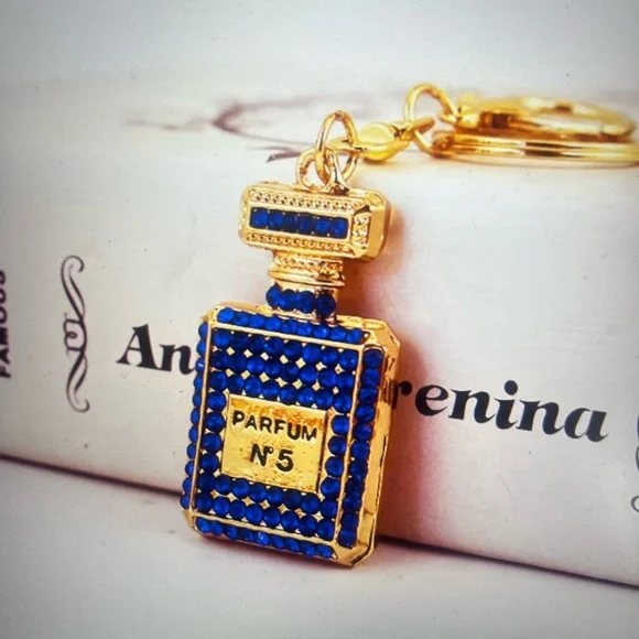Rhinestone Perfume Keychain - Picture 4 of 8